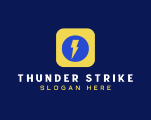 Electric Thunderbolt App logo design