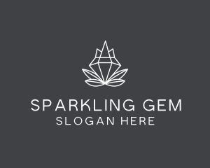 Minimal Diamond Gem logo