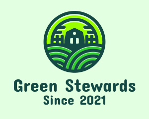 Green Home Fields logo design