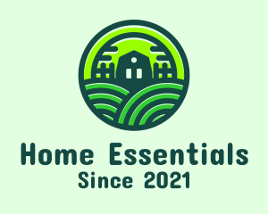 Green Home Fields logo design