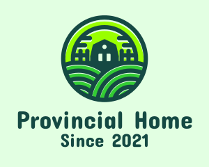 Green Home Fields logo design