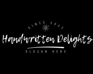 Chalkboard Handwritten Business logo design