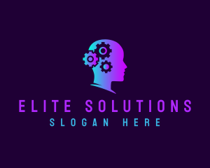 Gear Artificial Intelligence Solution logo design