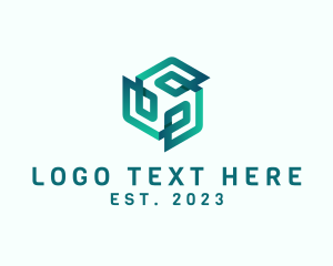 Shape - 3D Geometric Gradient Shape logo design
