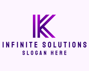 Modern Business Innovation Letter K Logo