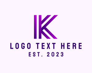 Innovation - Modern Business Innovation Letter K logo design