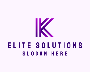 Modern Business Innovation Letter K Logo