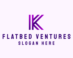 Modern Business Innovation Letter K logo design