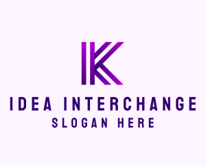 Modern Business Innovation Letter K logo design