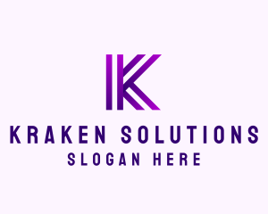 Modern Business Innovation Letter K logo design