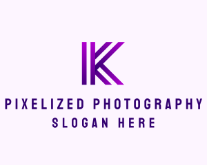 Modern Business Innovation Letter K logo design