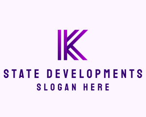 Modern Business Innovation Letter K logo design