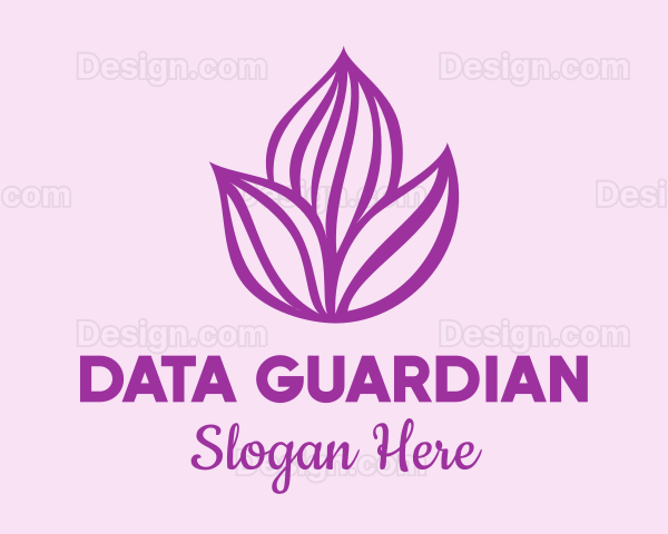 Purple Flower Bloom Logo