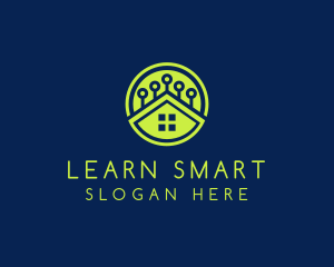 Green Smart Home logo design