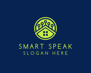 Green Smart Home logo design