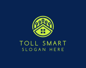 Green Smart Home logo design