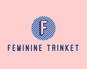 Circle Stripe Feminine Boutique logo design