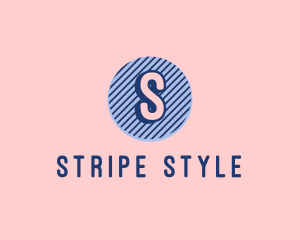 Circle Stripe Feminine Boutique logo design