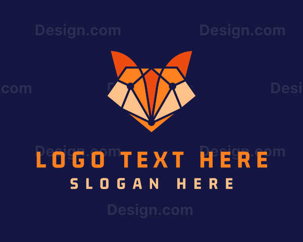 Geometric Fox Animal Logo