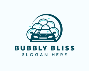 Car Wash Bubbles logo design