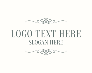 Serif Calligraphy Wordmark logo