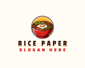 Bibimbap Korean Restaurant logo design