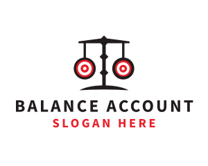 Scale Targets Balance logo design