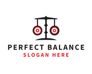 Scale Targets Balance logo design