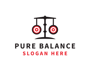 Scale Targets Balance logo design