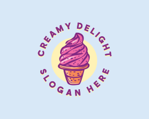 Dairy Strawberry Ice Cream logo