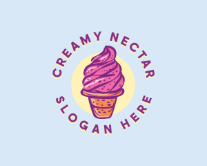 Dairy Strawberry Ice Cream logo