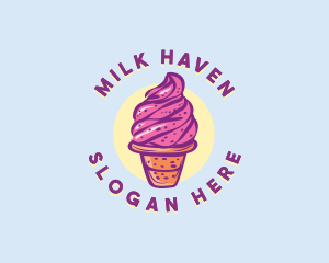 Dairy Strawberry Ice Cream logo