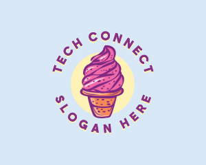 Dairy Strawberry Ice Cream logo