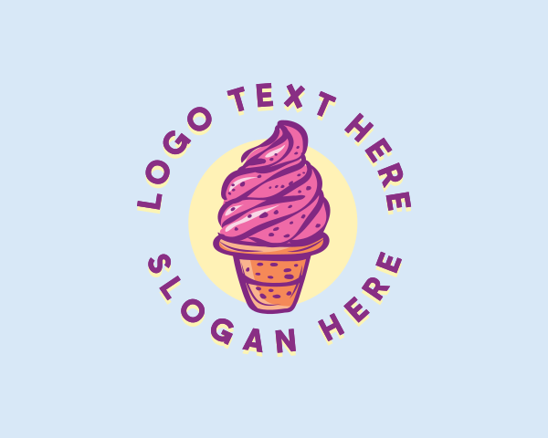 Ice Cream Store logo example 1