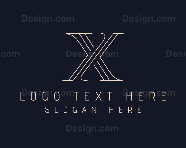 Elegant Letter X Company Logo