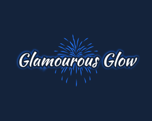 Blue Fireworks Festival logo design