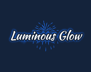 Blue Fireworks Festival logo design