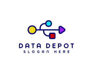 USB Tech Data logo design