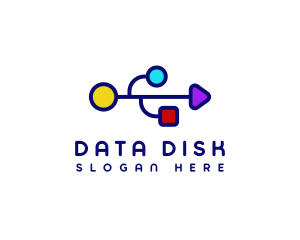 USB Tech Data logo design