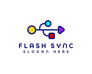 USB Tech Data logo design