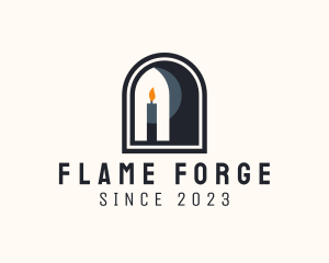 Window Candle Light logo design