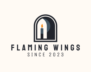 Window Candle Light logo design