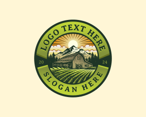 Barn Agriculture Farm Field logo