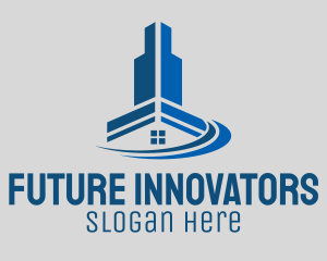 Blue Engineering Innovation logo design
