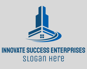 Blue Engineering Innovation logo design