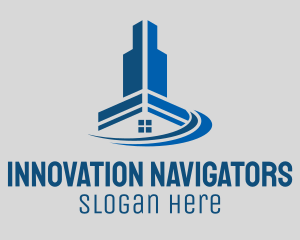 Blue Engineering Innovation logo design