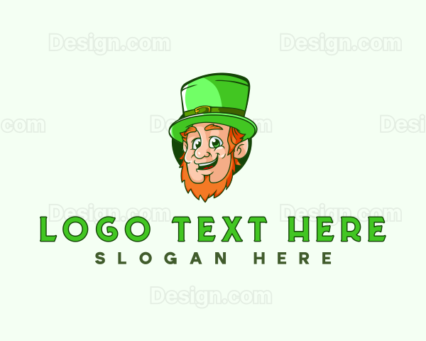 Irish Leprechaun Folklore Logo