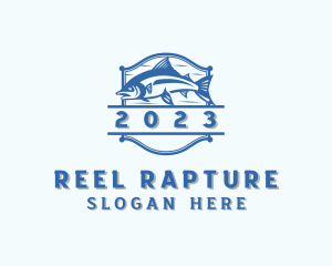 Trout Fishing Fish logo