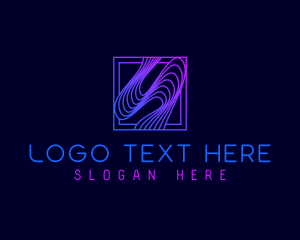 Abstract Wave Letter S logo