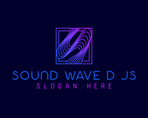 Abstract Wave Letter S logo design